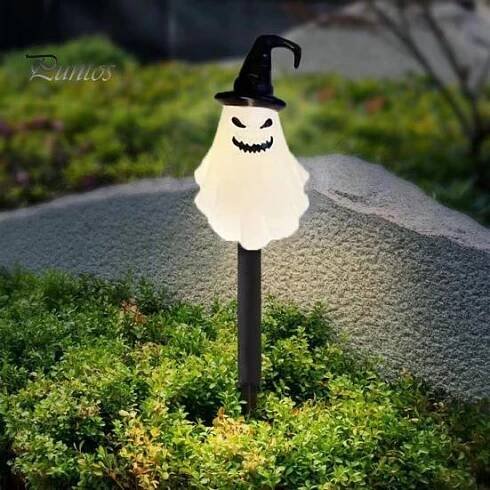 5 ks solárních dýňových svítidel Venkovní halloweenské dekorace Solární rozsvícené dýňové zemní kolíky pro párty verandu na výzdobu dvora