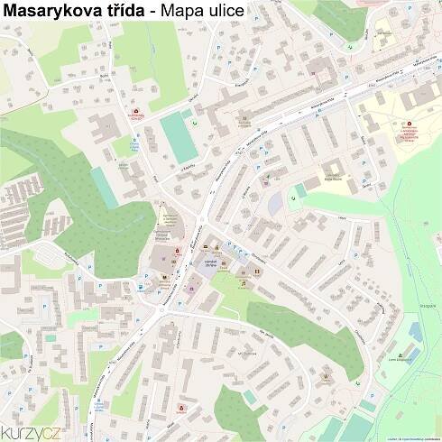 Masarykova třída - mapy | Kurzy.cz