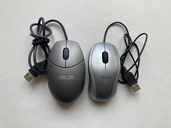 2x myš USB Asus Logitech - Vstupní zařízení k PC