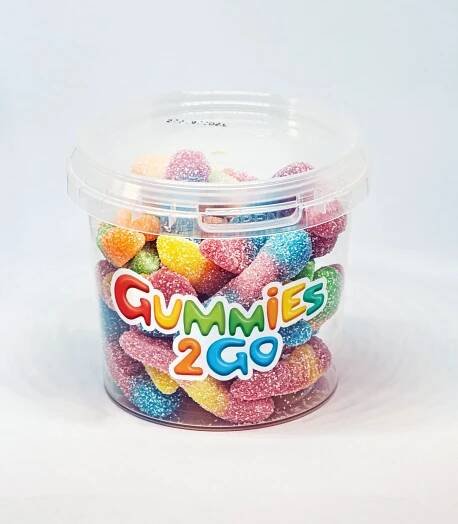 Kyblíček s želé bonbóny 150g - Žížaly kyselé