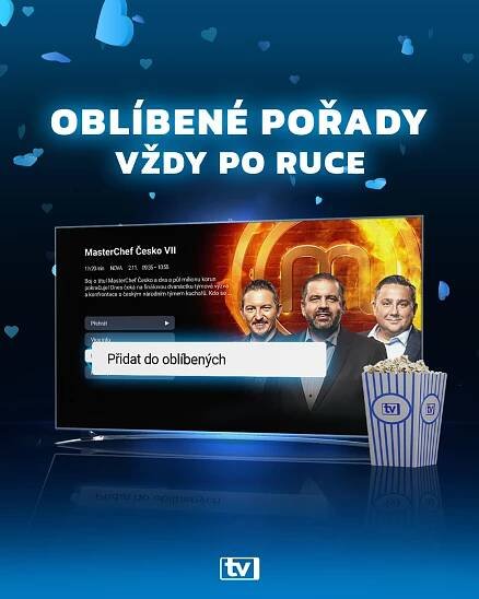 Sledování TV Oblíbené pořady vždy po ruce
