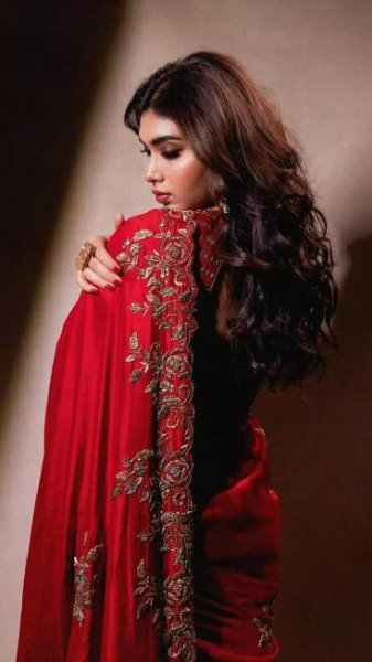 Dushara Vijayan Turns Heads with Her Exquisite Saree Style