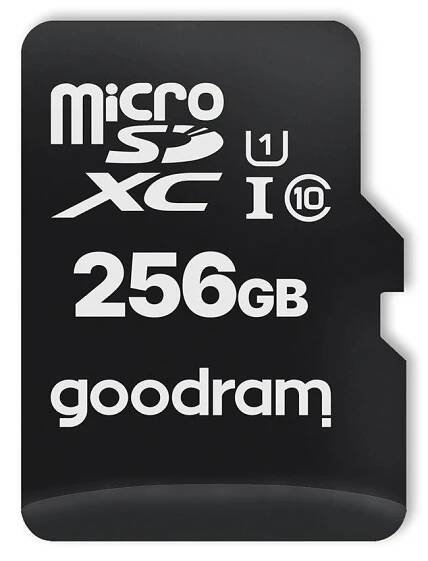 Paměťová karta Goodram Microcard 256 GB micro SD XC UHS-I class 10, SD adaptér (M1AA-2560R12) | smdledzarovky.cz
