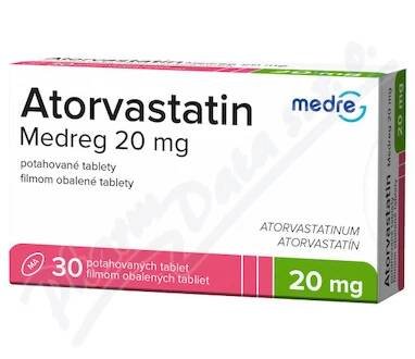 Atorvastatin Medreg 20mg tbl.flm.30