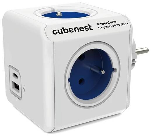 Cubenest PowerCube Original USB A+C PD 20 W modrá
