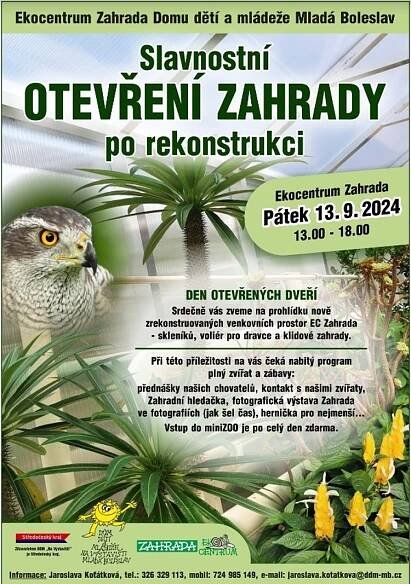 Den otevřených dveří v Ekocentru Zahrada