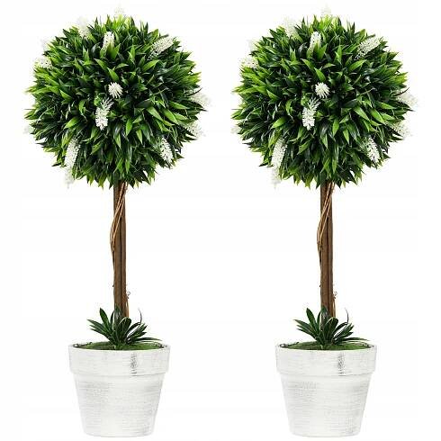 Umělá levandulová rostlina 2 ks, 60 cm, dekorace interiéru
