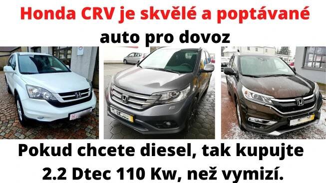 Honda CRV benzín nebo diesel? Dovozy Hondy CRV stoupají!!!