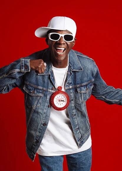 Flavor Flav with Clock Necklace