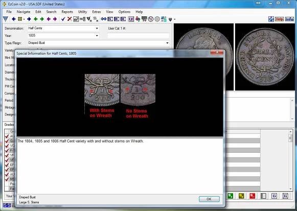 Coin Collecting Software - EzCoin from SoftPro