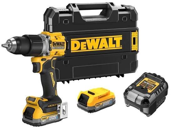DeWALT DCD805E2T 18V AKU příklepová vrtačka 2x1,7Ah, nabíječka, Tstak | Exkalibr.cz