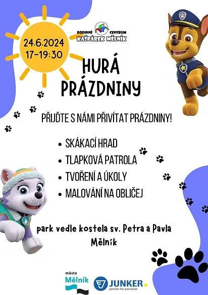 Hurá prázdniny - akce mělnického kulturního léta