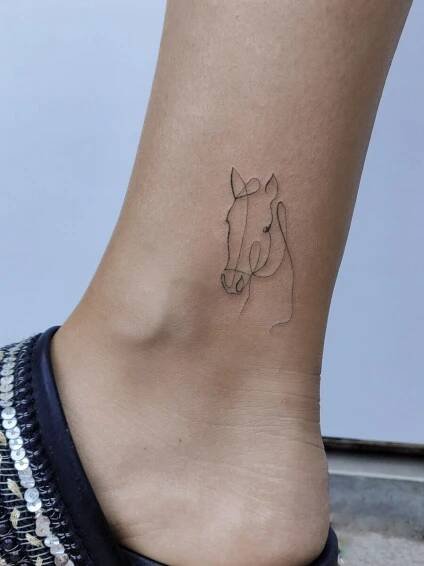 Agus Coll | Cowgirl tattoos, Small horse tattoo, Discreet tattoos