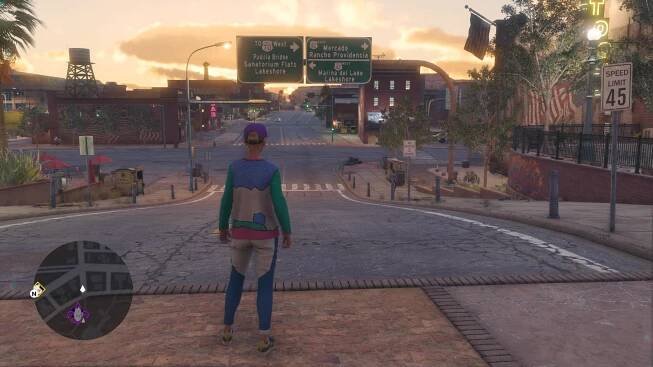 Saints Row; gameplay: prázdné ulice
