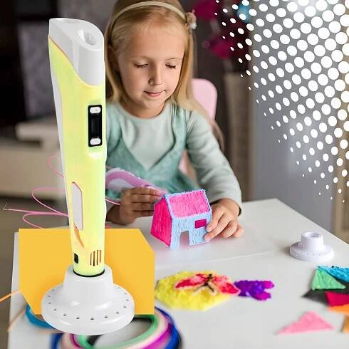PROPISKA 3D MINI TISKÁRNA PEN Děti Kouzelné +FILAMENT 109 + PODLOŽKA + ŠABLONY Druh 3D pero