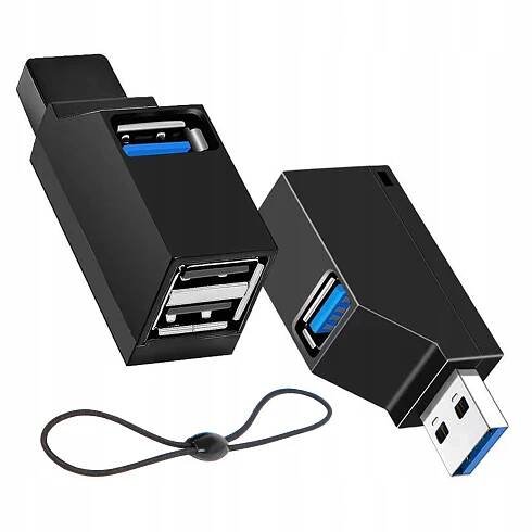ROZBOČOVAČ ADAPTÉR HUB 3 ZÁSUVKY USB 2.0 3.0 RYCHLÝ MINI