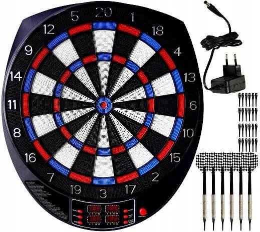 ELEKTRONICKÁ ŠIPKY 57 CM + ENERO ŠIPKY, 4 DISPLEJE