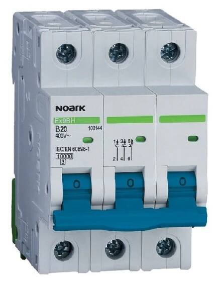 Instalační jistič 3x16A (6kA-B-NOARK) Ex9BN 100053