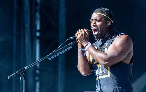 Kele Okereke of Bloc Party performs on the Other Stage during day four of Glastonbury Festival 2024. Credit: (Photo by Matt Cardy/Getty Images)