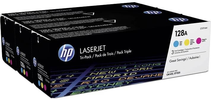 Originální tonery HP 128A, HP CF371AM (Barevné) multipack