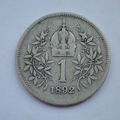 1 Koruna 1892 Vídeň RR Franz Josef I.