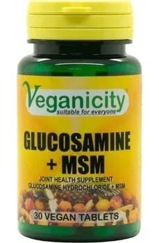 Veganicity Glucosamin HCL + MSM, 30 vegan tablet