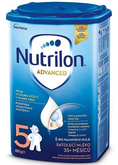 NUTRILON 5 Advanced Pokračovací batolecí mléko od 36 měsíců 800 g