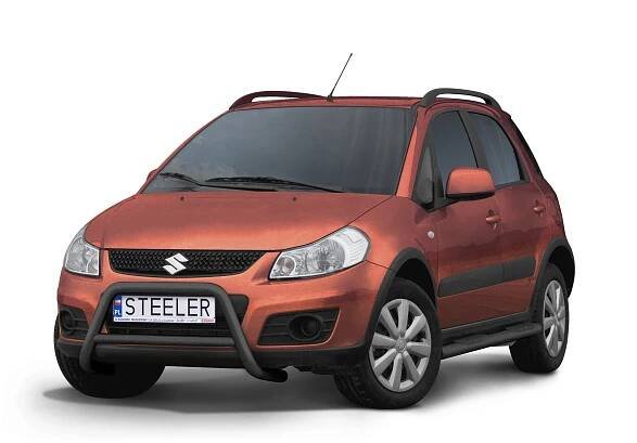 Ochranný rám "A" s příčkou ČERNÝ - Suzuki SX4 (2006 - 2013)