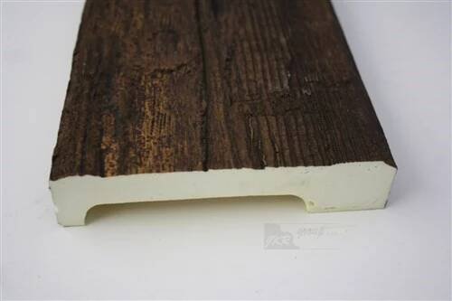 Umělý trám prkno 2,6m (dub tmavý) 13x3cm 19300