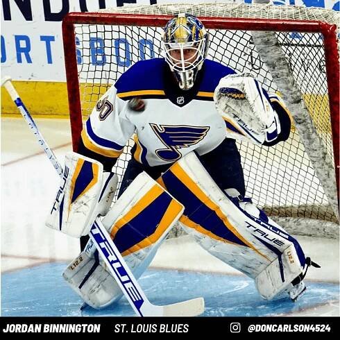 Jordan Binnington Goalie Pads and Gear