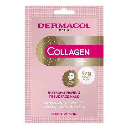 Intenzívna spevňujúca textilná pleťová maska Collagen+