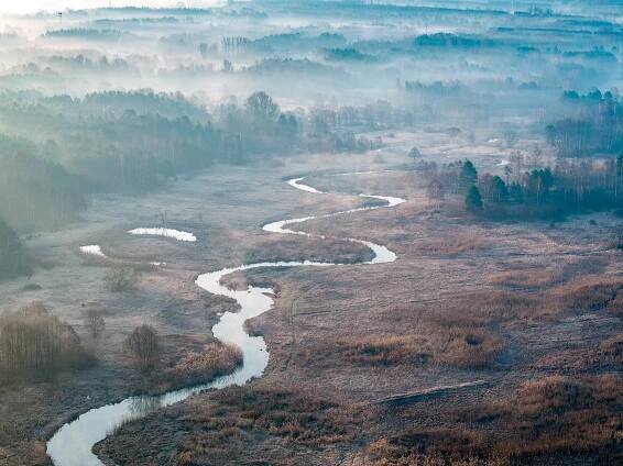 poland river Landscape wild Travel spring brown DJI drone water