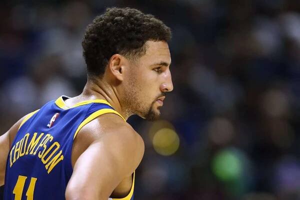 Klay Thompson playing for the Golden State Warriors (Image via Getty Images)