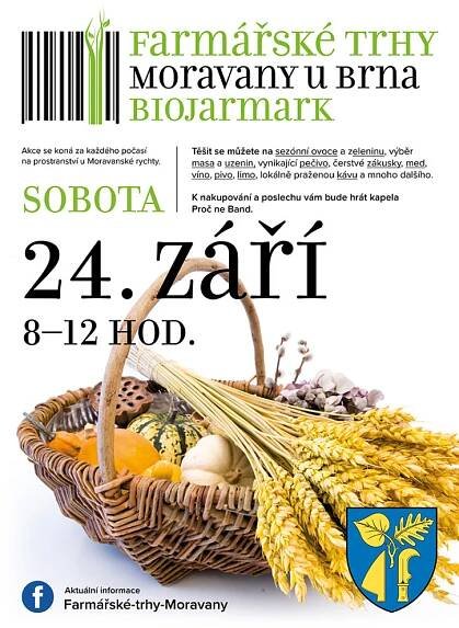 Farmářské trhy – 24.9.2022 – Moravany