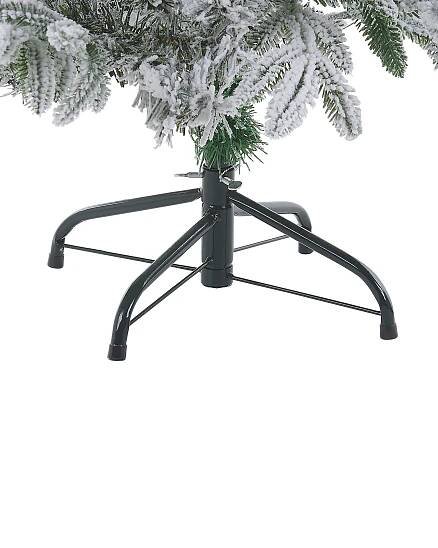 Zasněžený umělý vánoční stromek 180 cm bílý BASSIE_783328
