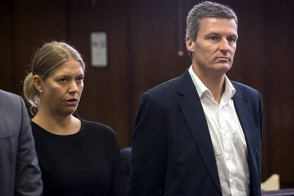 Lauren and Kristian Jensen in court on June 24.