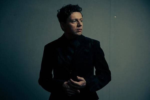 LONDON, UK - OCT 12: Christian Friedel is photographed in the Soho Hotel in London, United Kingdom on October 12, 2023. (Jennifer McCord / For The Times)