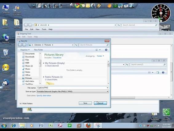 How to use snipping tool