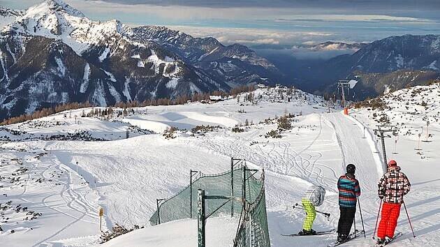 Skiareál Hinterstoder nás opravdu velmi příjemně překvapil.