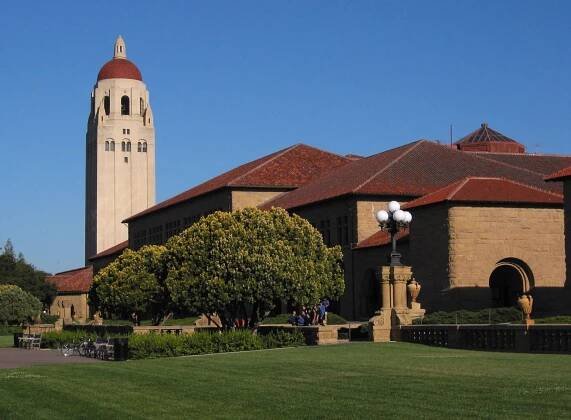 Stanford University and Iconic Hoover Tower Wallpaper