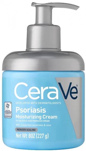 CeraVe Psoriasis Moisturizing Cream & Body Lotion with Salicylic Acid & Urea for Psoriatic & Dry Skin, 8 oz HSA/FSA Eligible - Walmart.com