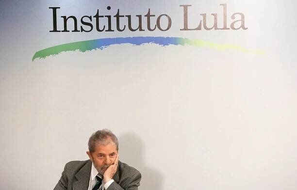 Brazil's former president Luiz Inacio Lula da Silva speaks during a news conference at the Lula Institute in Sao Paulo July 3