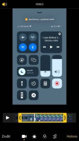 Nahrávání obrazovky a hovorů na iPhone, editace videa