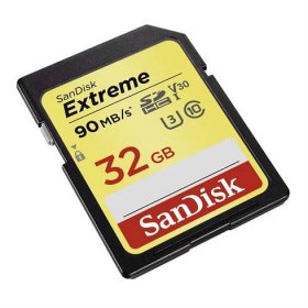 SanDisk SDHC Extreme 32GB 90MB/s UHS-I U3 V30 | ExaSoft.cz