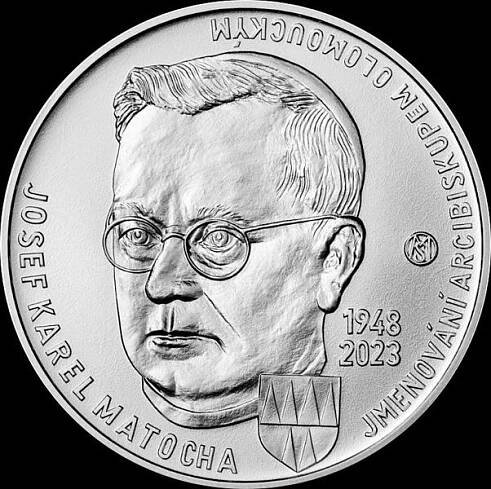 Pamětní stříbrná mince ČNB 2023 Josef Karel Matocha BK