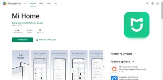 V Obchodě Google Play byla dostupná jen starší verze bez podpory češtiny