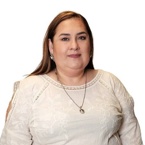 Woman smiling at camera