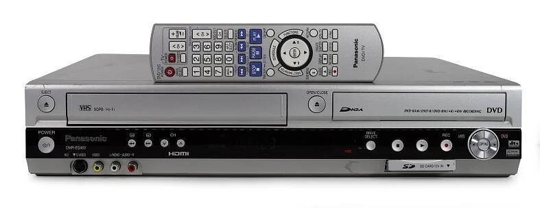 Panasonic DMR-ES46V VHS to DVD Converter, VCR DVD Combo Player Recorder