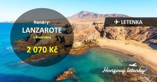 LANZAROTE z Bratislavy - Honzovy letenky