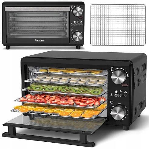 SUŠIČKA POTRAVINOVÝCH HUB ZELENINY OVOCE DEHYDRATOR 14L 5KS SÍT 30-80°C
